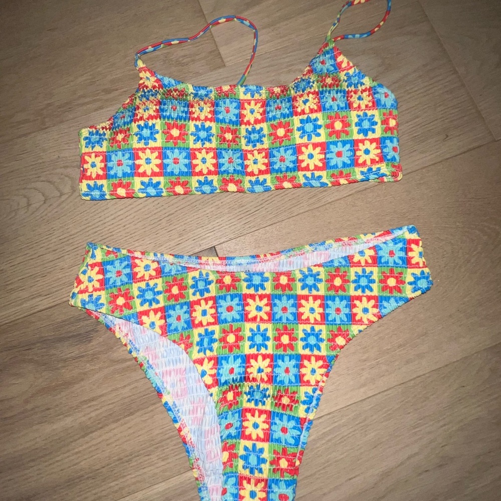 Kids Floral Swim Set - Multicolor